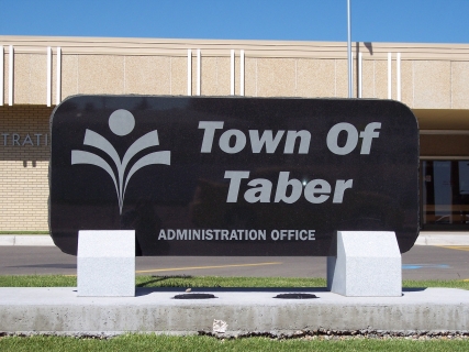 Town of Taber Sign