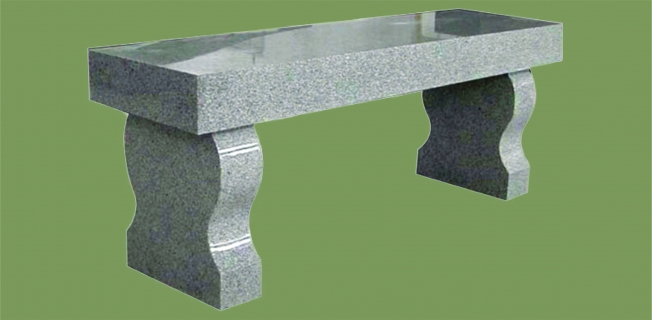 301 – FLAT TOP, HOURGLASS LEGS BENCH